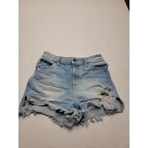 Guess Denim Shorts Womens Size 27 Cut-off High Rise Fray Distressed